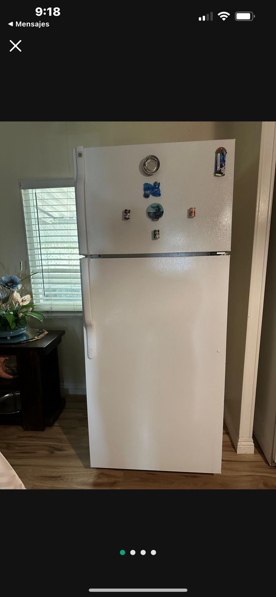WHITE REFRIGERATOR – Top Freezer Design – $200