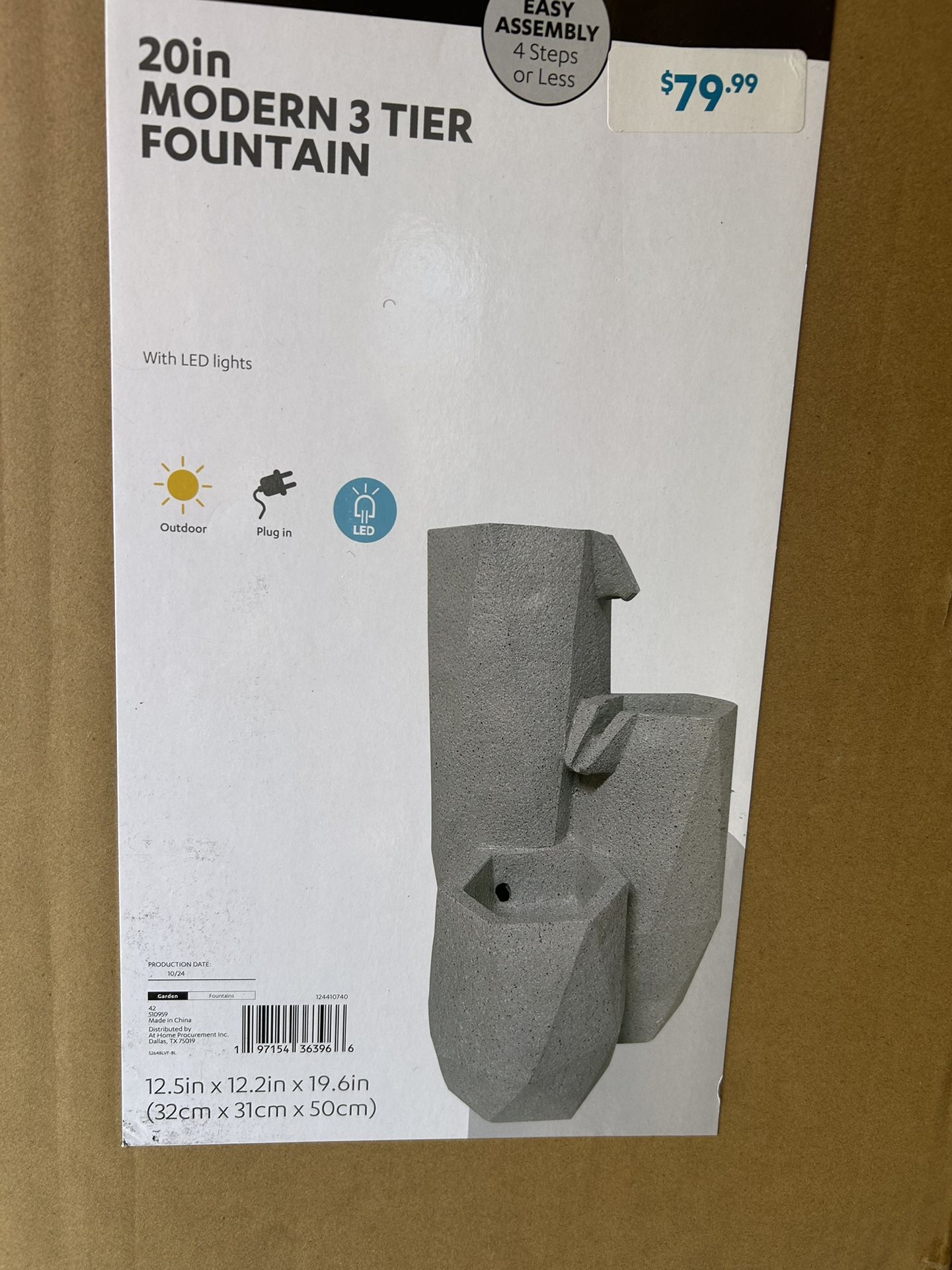 3 tier fountain
