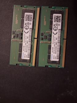 Samsung 8GB DDR5 SO-DIMM RAM Sticks (x2)
