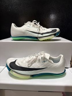 Nike Air Zoom Max Fly 2 Track & Field Spikes White Spruce Size 8.5 FD8395-102