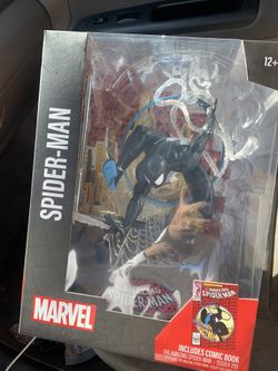 McFarlane Marvel  Rare Súper Hard To Find 1/6 Scale Black Suit Spider-man Statue 