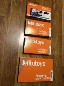 MITUTOYO Digimatic Micrometers. Four Different Models Available. Sold together or individually. New in the Box!