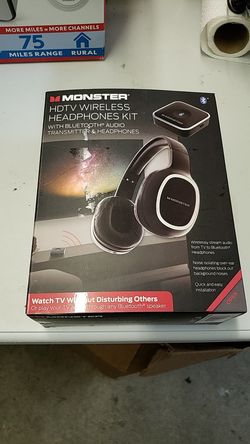 Monster HDTV wireless headphone kit with Bluetooth audio