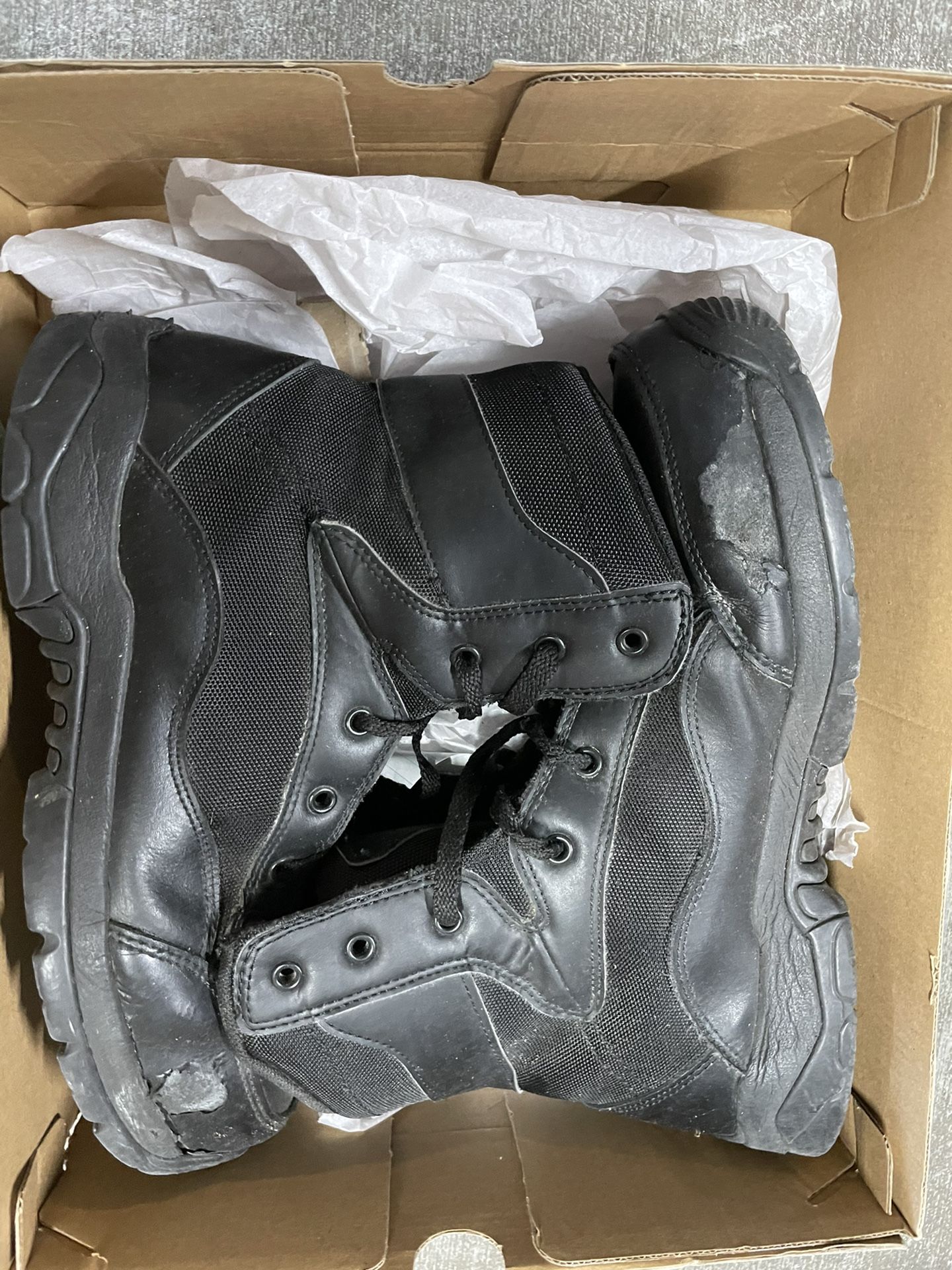 Men’s black work boots Interceptor Size 10 high tops