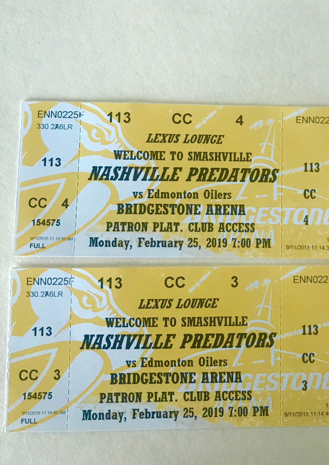 Preds Section 113 LEXUS LOUNGE Feb. 25th