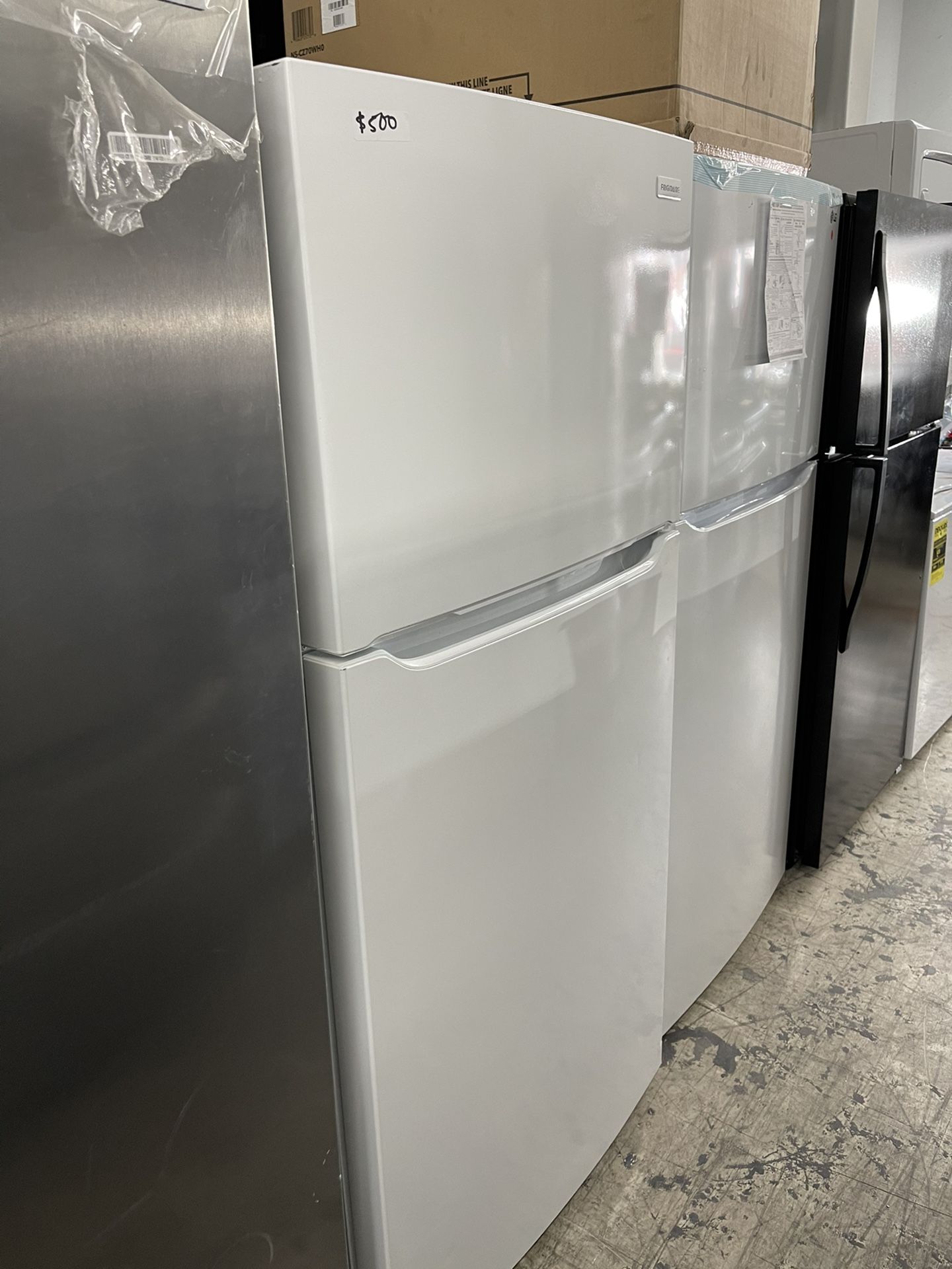 Frigidaire Top And Bottom In White New Open Box