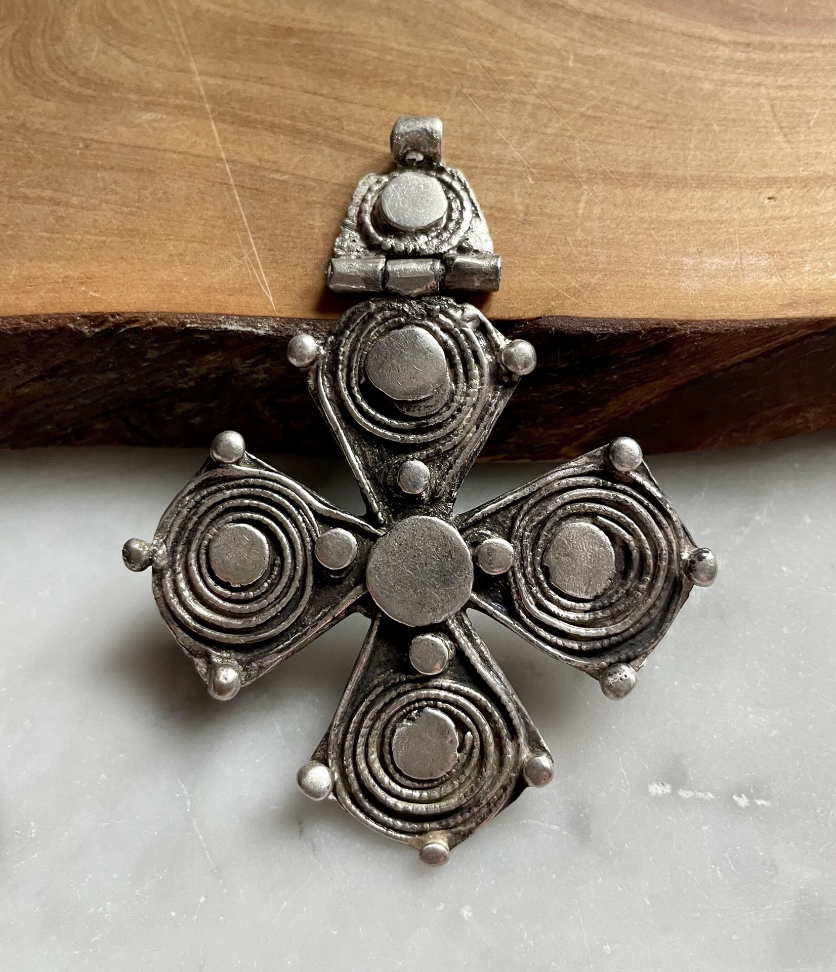 Antique Ethiopian Silver Cross 