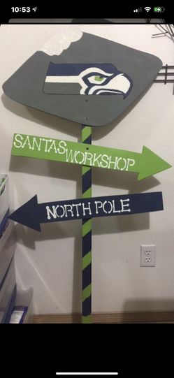 Custom Seahawks sign