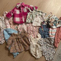 Baby Girl Clothes - 0-3 Months 