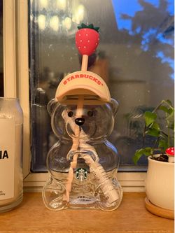 Starbucks-The Glass Bearista™ Cold Cup – Pink Edition