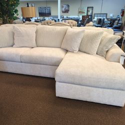 New White Soft Comfy Modern Sectional Sofa Couch 