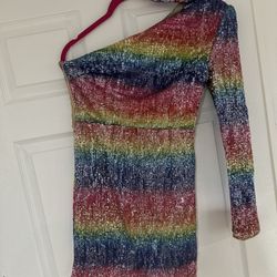 Multicolor Sequin Dress 