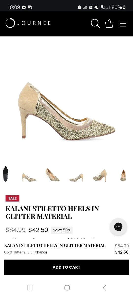 Kalani Gold Heels