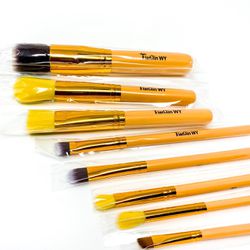 Wholesale Price 8 Makeup Brush Set Tan