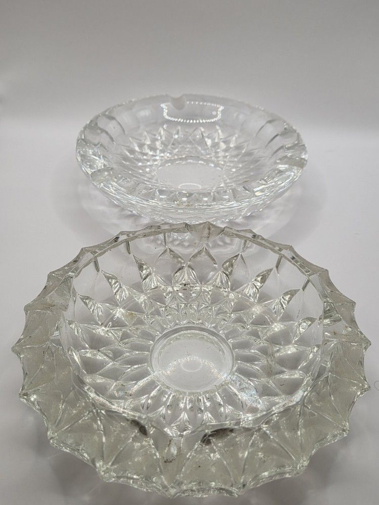 Vintage Crystal Ashtray