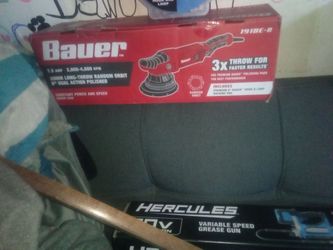 Bauer 7.5 amp 6 inch long throw orbital polisher