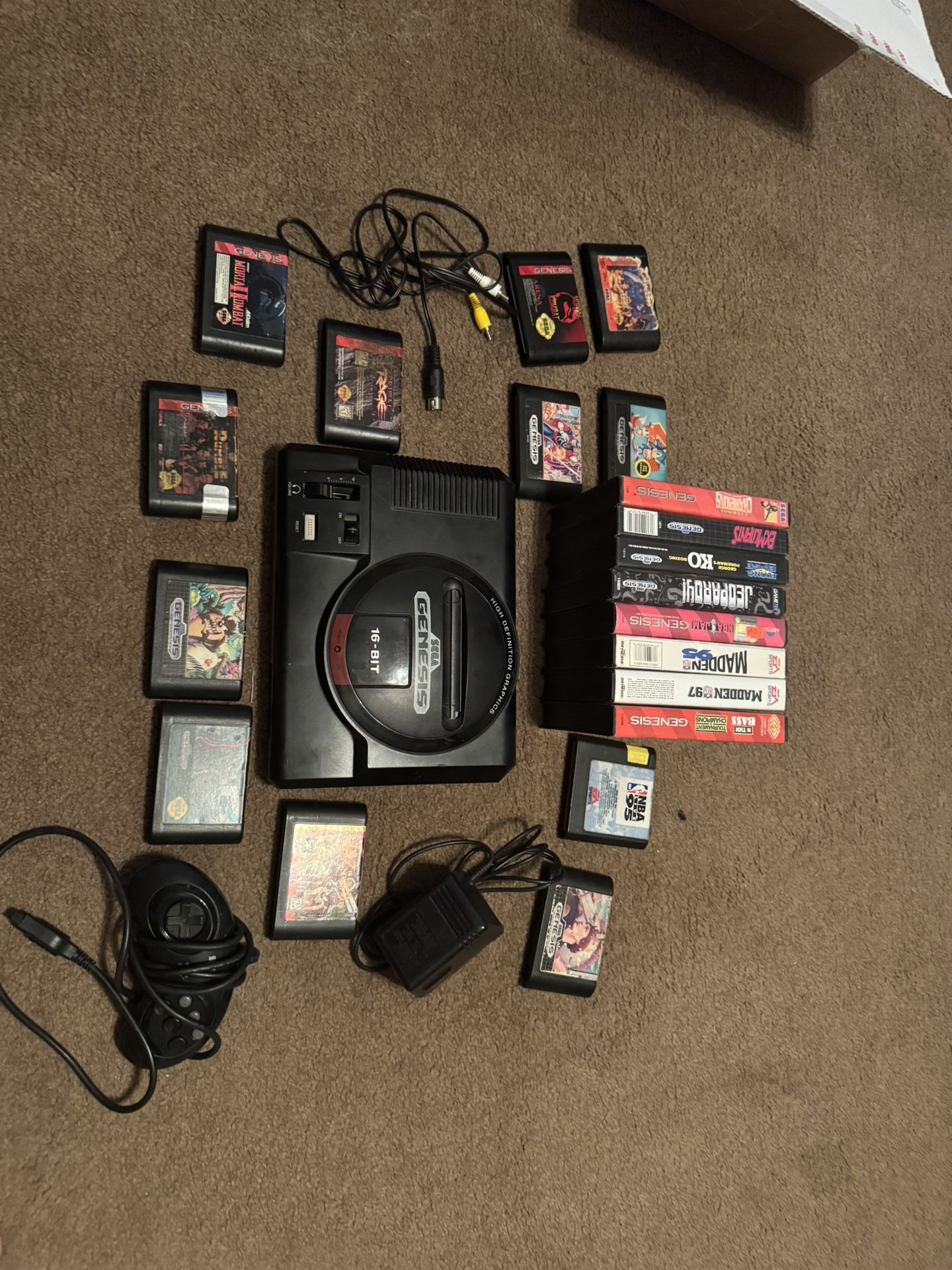 Sega Genesis 1601 HD Complete And Tested With 26 Games