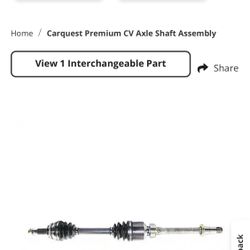 2005-2006 Camry Axle 