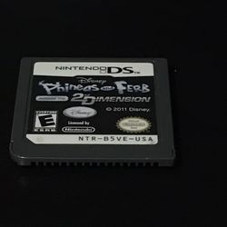 Phineas & Ferb 2nd Dimension Rare Disney Nintendo Ds Video Game Cartridge Only 2011