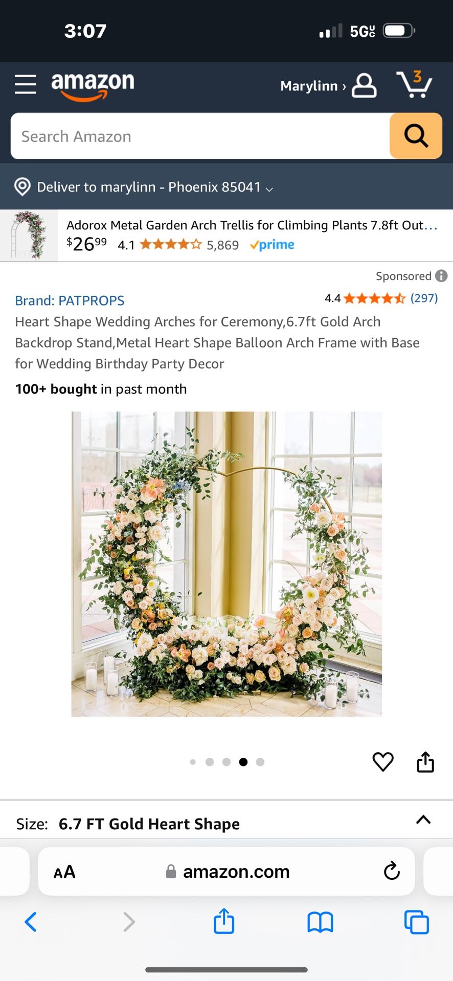 Heart Shape Ballon Arch