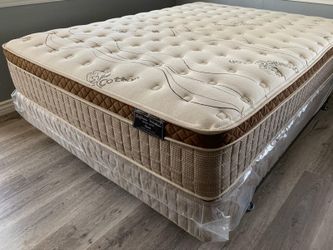 Calking Organic Cloud Europillow Top 12inch Mattress And Boxspring