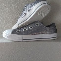 Converse silver Glitter Size2 