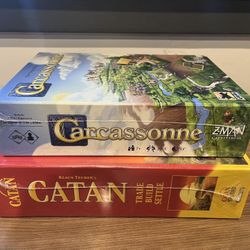 2 Brand New Board Games - Catan and Carcassonne