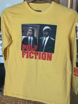 Yellow Pulp Fiction T-Shirt Sz M