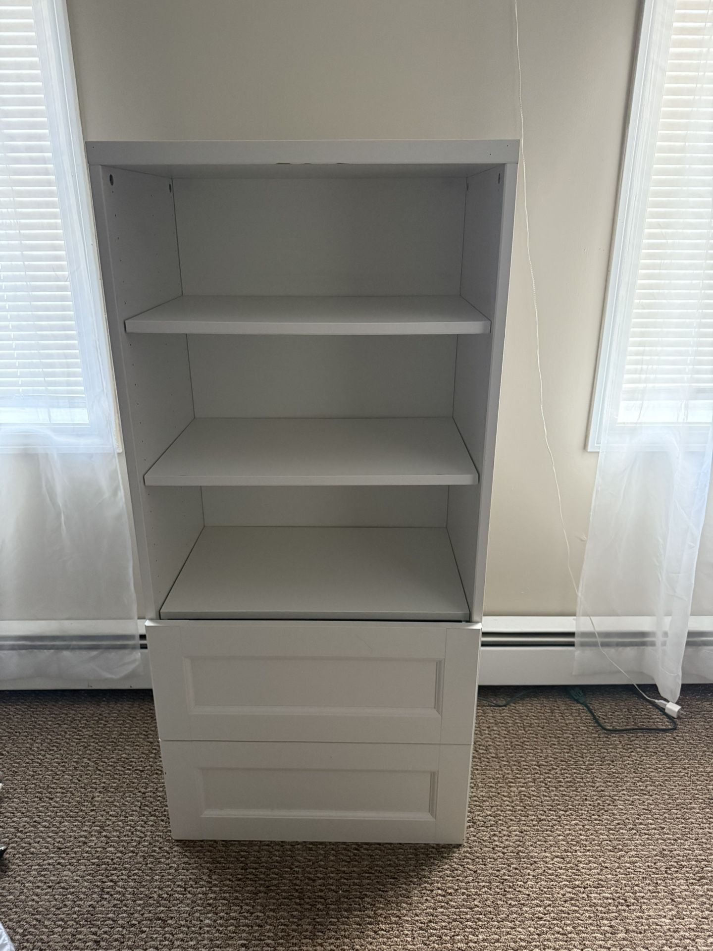 Two Drawer, Three Shelf Storage