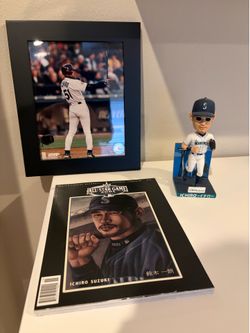 Ichiro Bobblehead & All Star Program & Rookie Photo