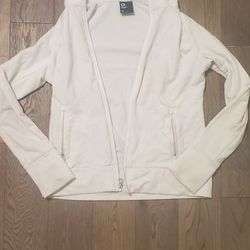 GapFit Womens White Zip Up Hoodie
