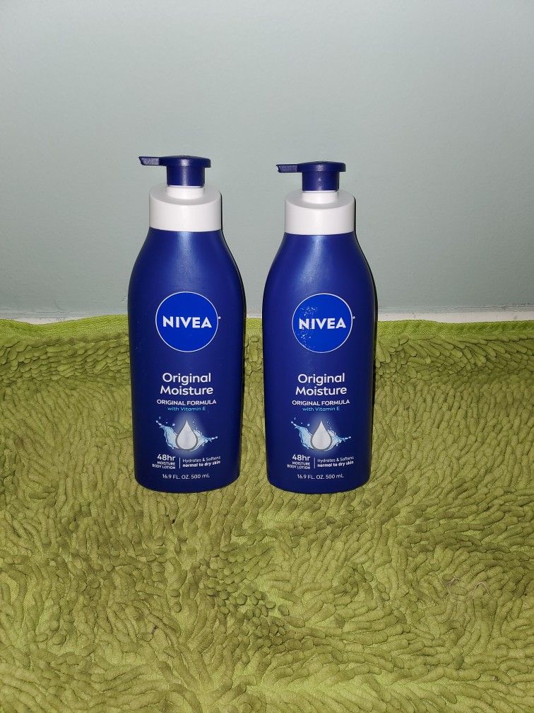 2 Nivea Body Lotion 16.9oz Original Moisture