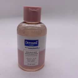 Dermasil Labs Glycolic Acid Toning Solution Witch Hazel Rose Water 4 Oz