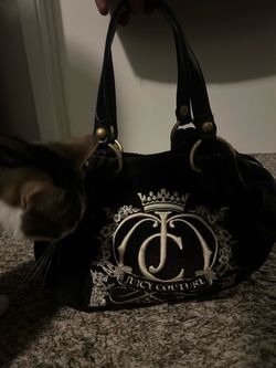 Juicy Couture Brown Velour shoulder bag