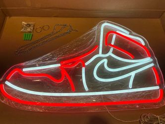 Sneaker LED Sign for Wall Decor Dimmable Shoe LED Signs Neon Lights for Bedroom, garage, bar