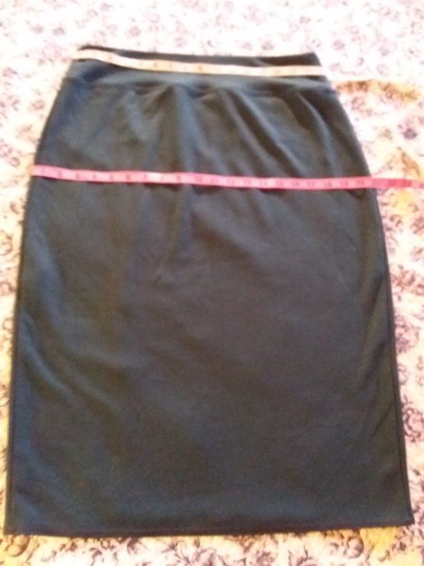 Large Forest Green Pencil Skirt