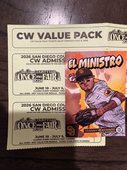 (4) San Diego County Fair tickets + Super Savor Book + 15% off apparel