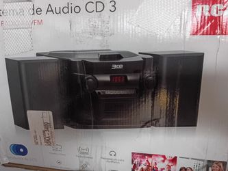 RCA RS22363 3-CD Mini Shelf Audio System box