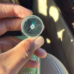 Solitaire Diamond Stud Earring.