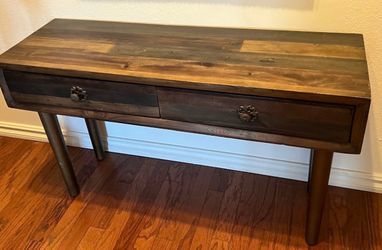Wood accent table