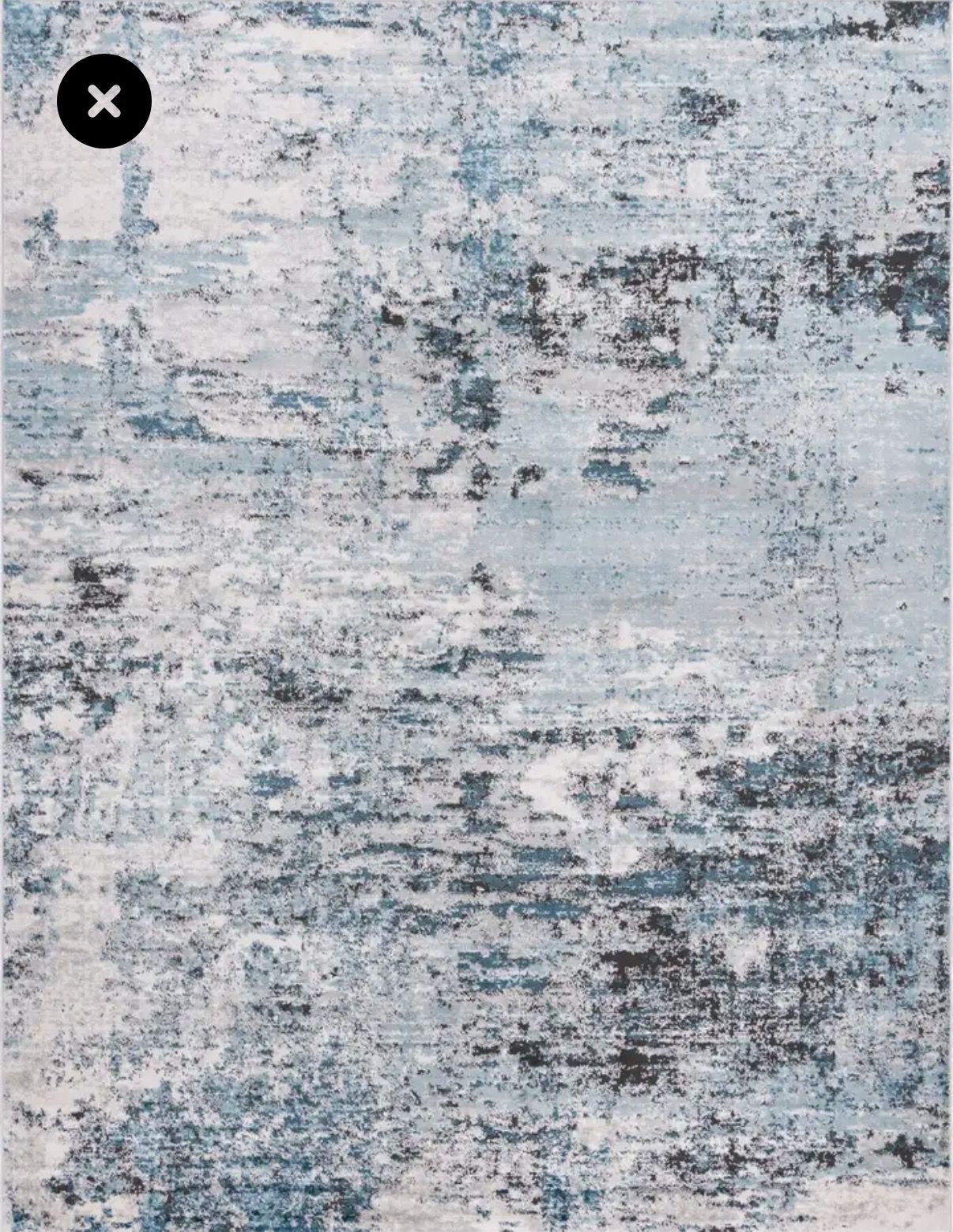 Large 9x12 Blue Area Rug – Modern Pattern, Excellent Condition