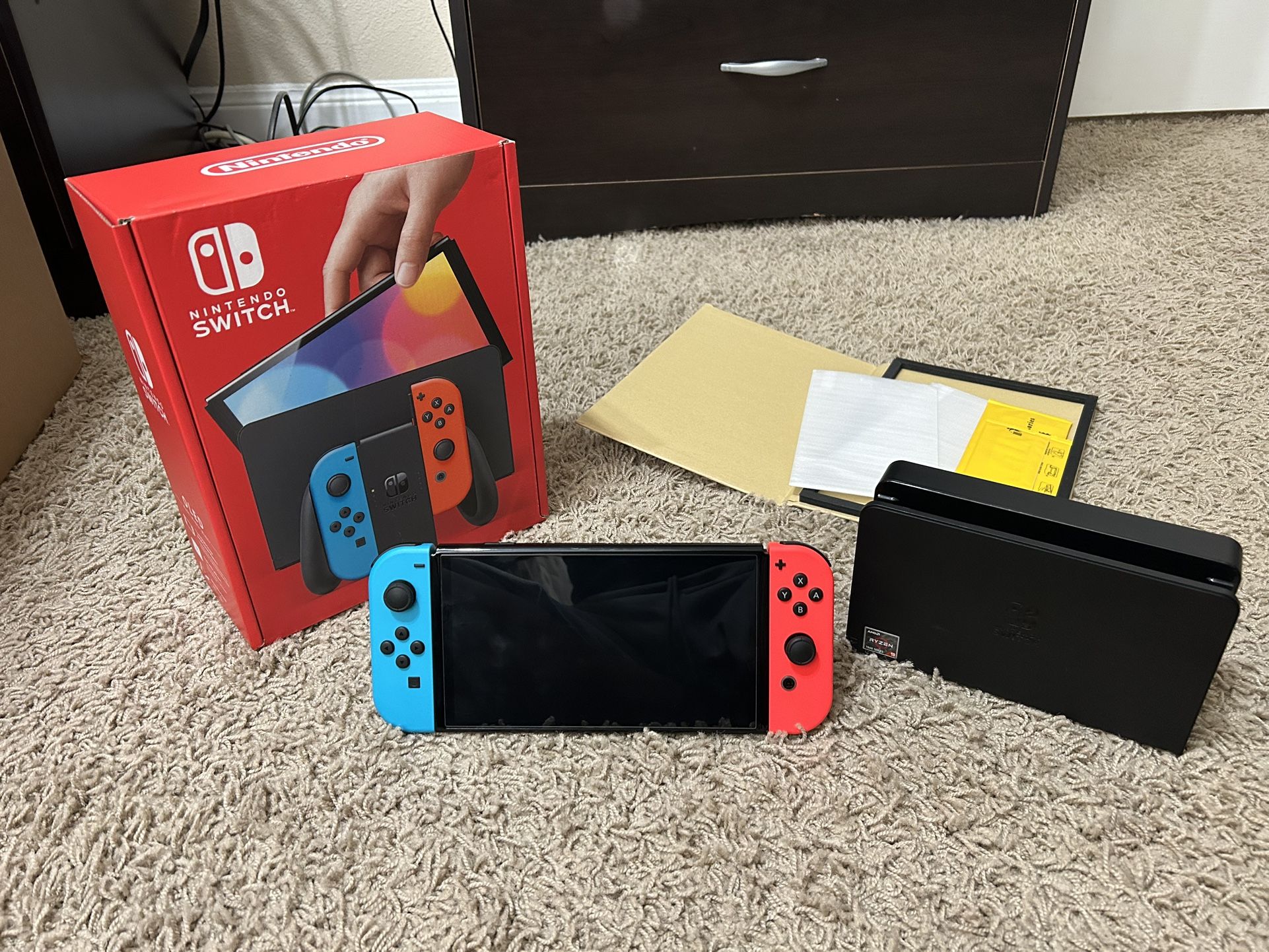 Nintendo Switch OLED, $30 extra for 200gb Micro SD Card 