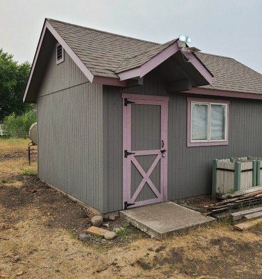 14x18 Shed, Side Door, and Barn Dood Entrance