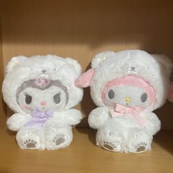 Sanrio kuromi and my melody plushies