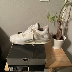 Nike Air Jordan 4 Retro Sand Linen 313559-142 Women's Size 12 New DS!!