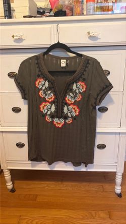 Anthropology Green blouse