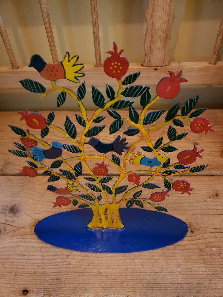 Folk Art Metal Tree
