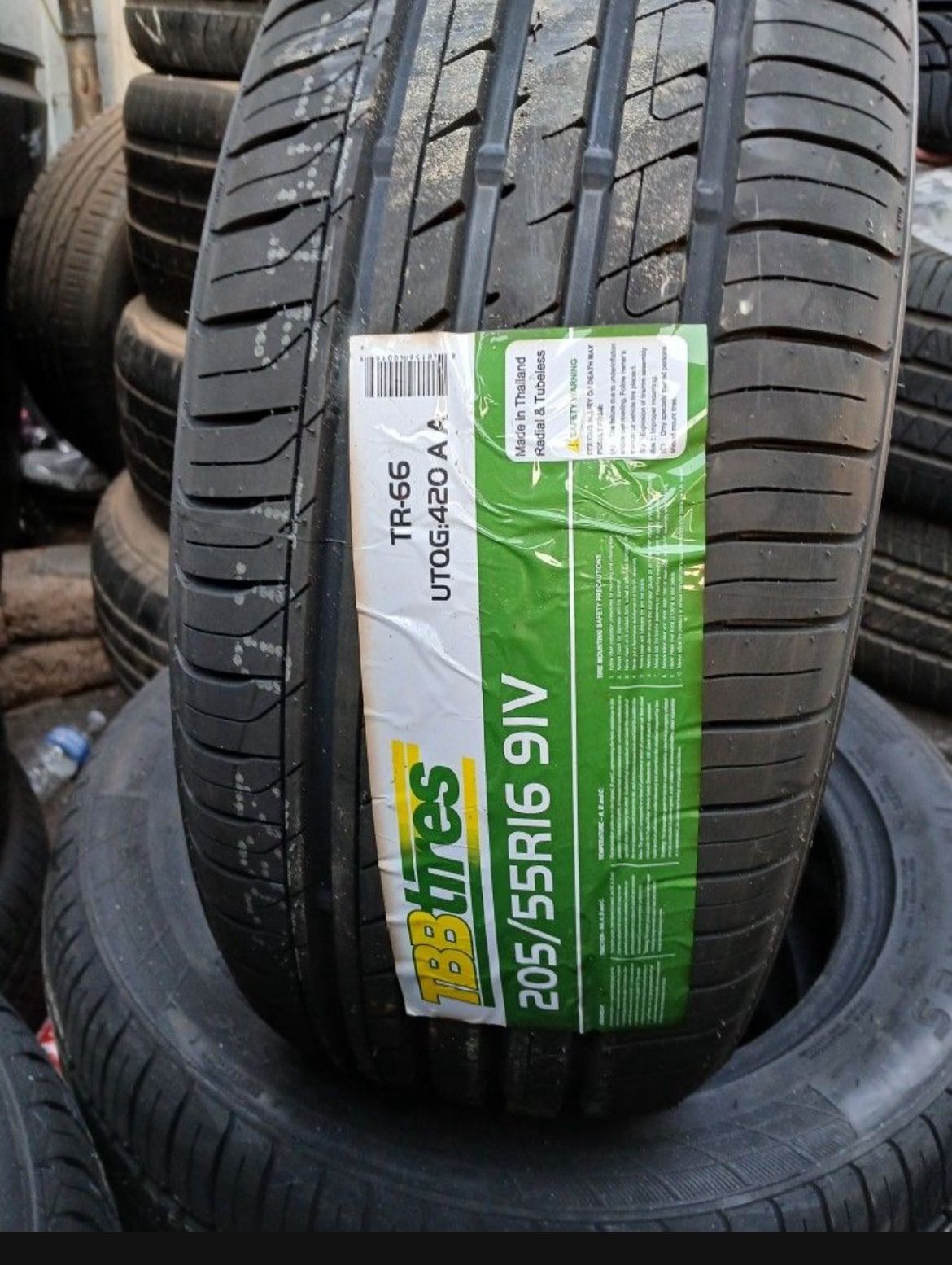 4 New Tires Installed/ 4 Llantas Nuevas Instaladas 205/55/16 TBB Tires 