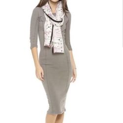 Standard JAMES PERSE Spruce Gray Side Panel Jersey Dress Size 3