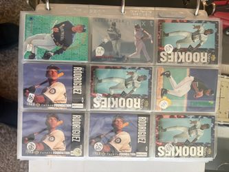 41 pages of Alex Rodriguez card collection work rookies !!!